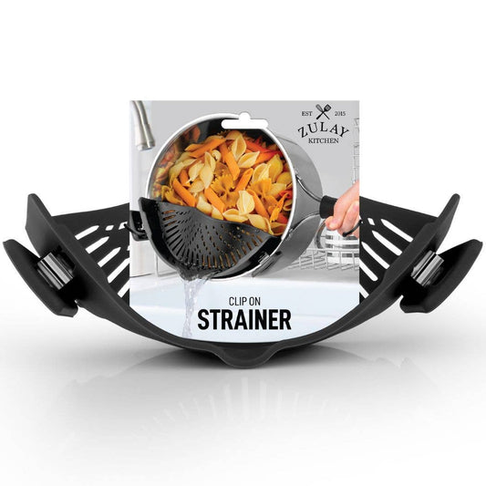 Zulay Kitchen - Silicone Strainer with Small Mouth - Hangable & Shelf Ready Zulay Kitchen