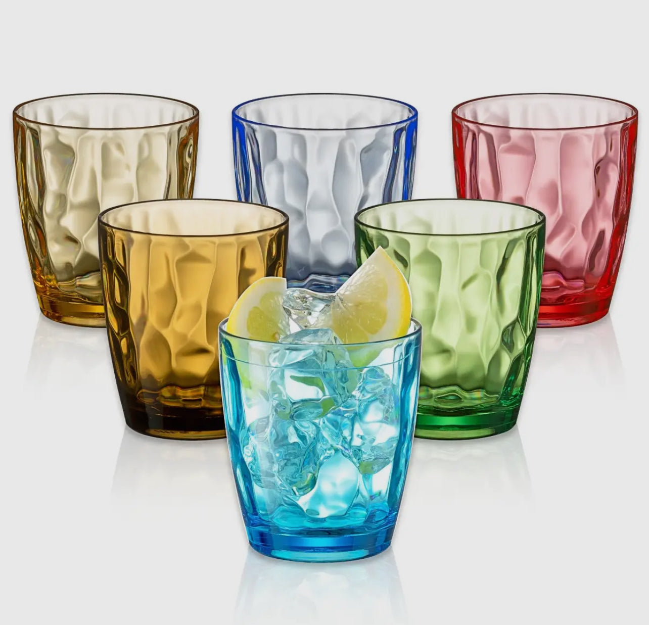 13oz Multi-Color Shatterproof Plastic Drinking Cups