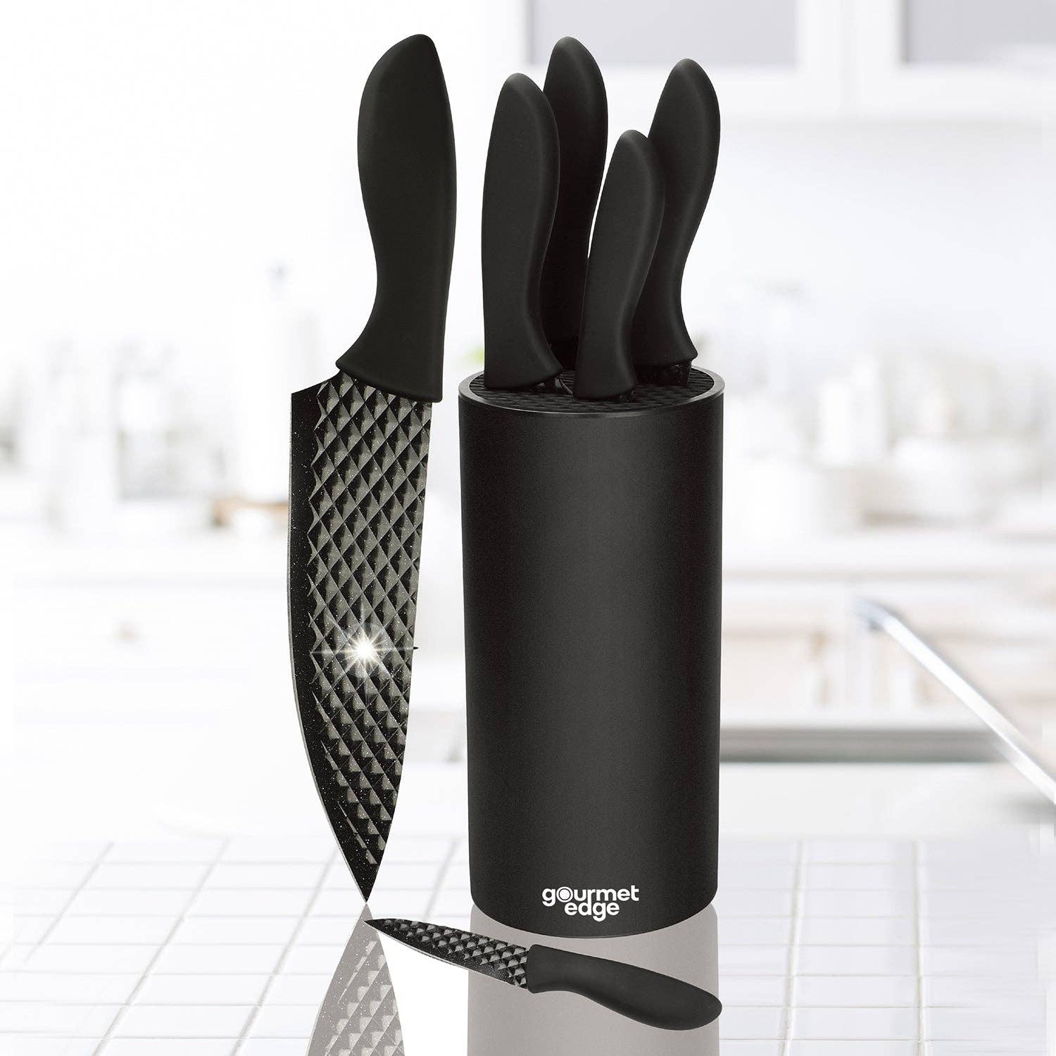 Gourmet Edge -7 Piece Diamond Blade Knife Set